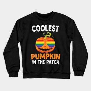 Coolest LGBT Pumpkin in the patch Crewneck Sweatshirt